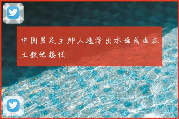 中国男足主帅人选浮出水面或由本土教练接任
